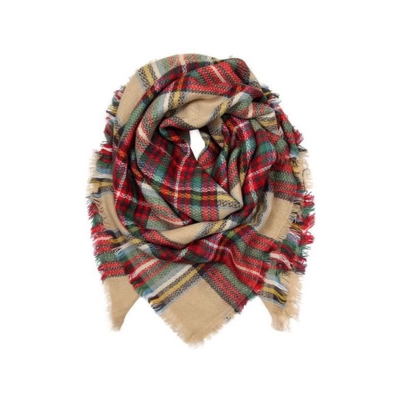 Classic Tartan Soft Knit Blanket Scarf - Picture 6 of 8